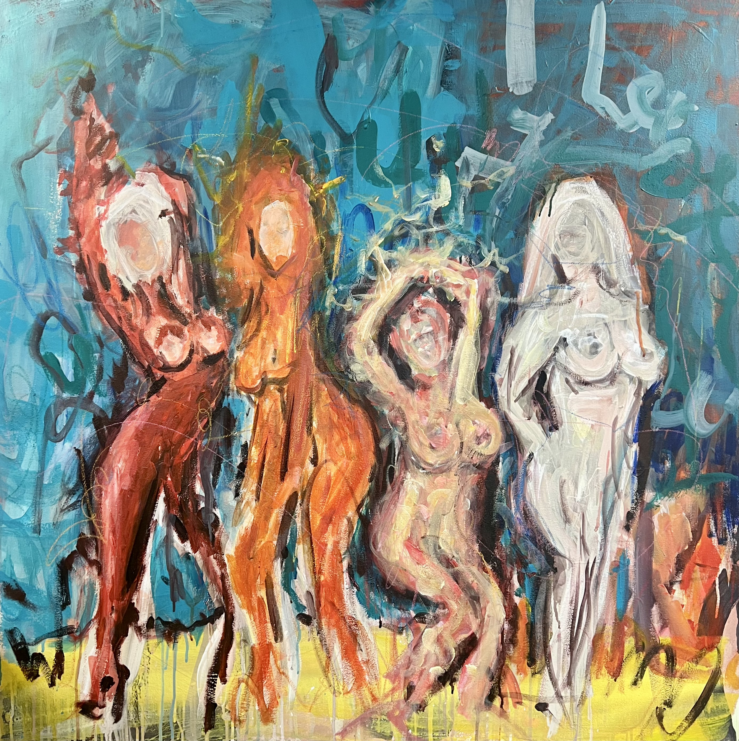 Celestine - 100 x 100cm - Acrylic on canvas - 2025