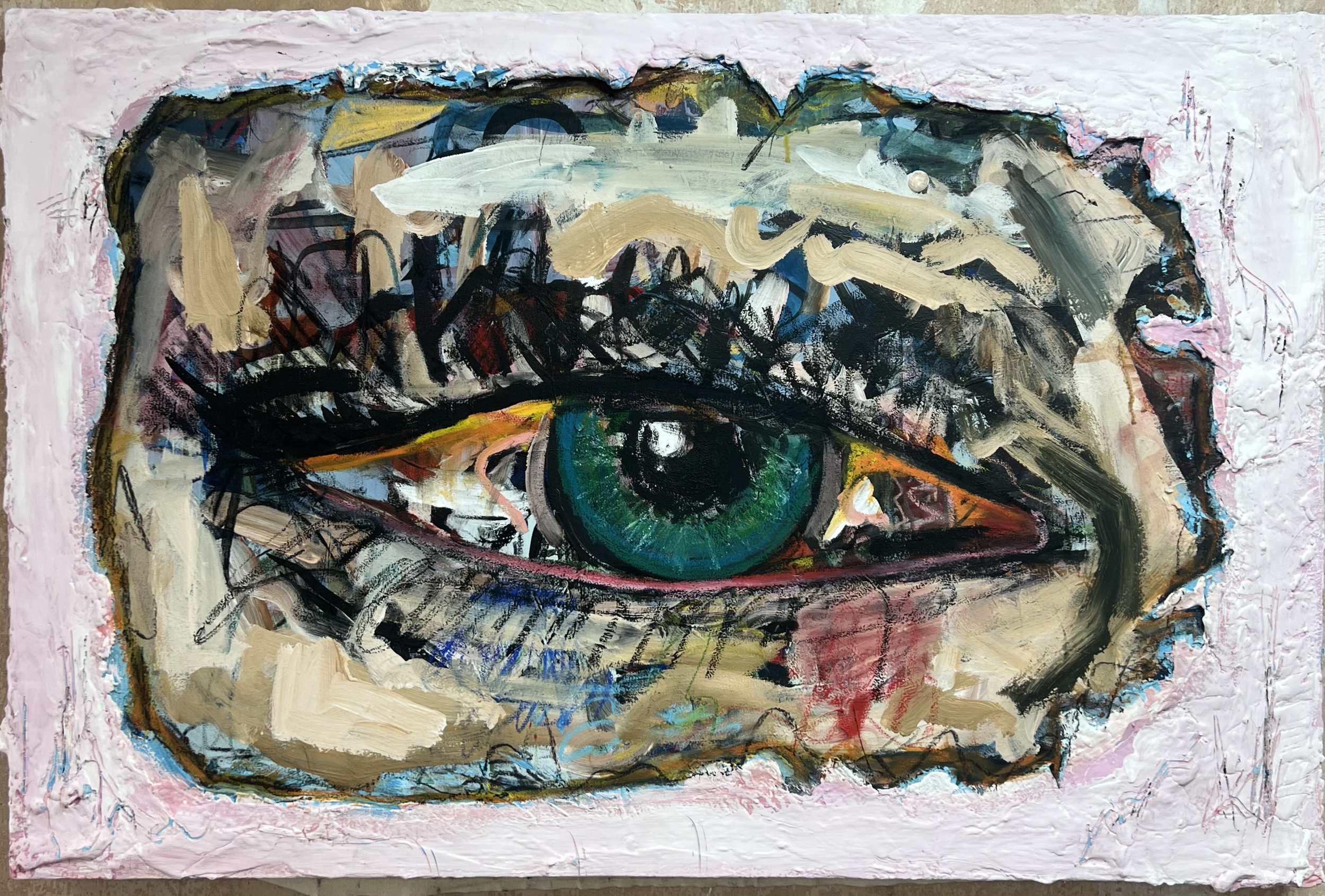 heard - 70x40cm - mix media on canvas - 2026
