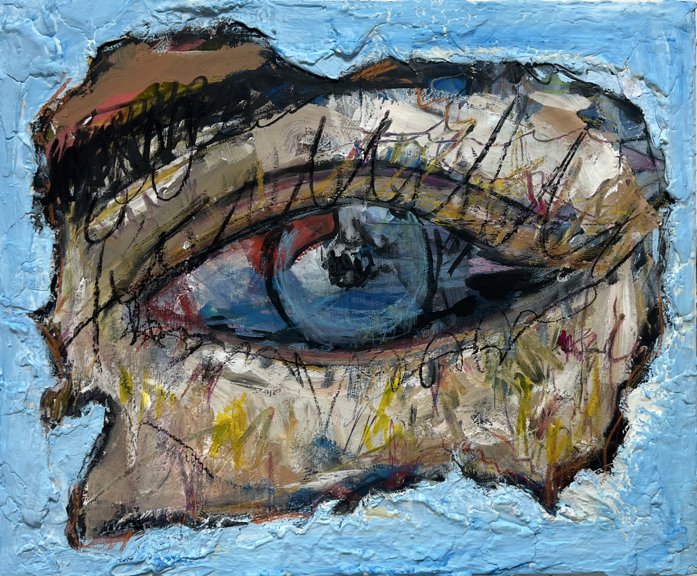 Seen - 50x40cm - mix media on canvas - 2026
