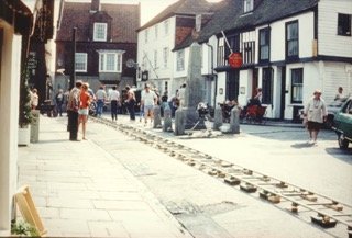 Location filming for the 1984 TV series Mapp and Lucia.