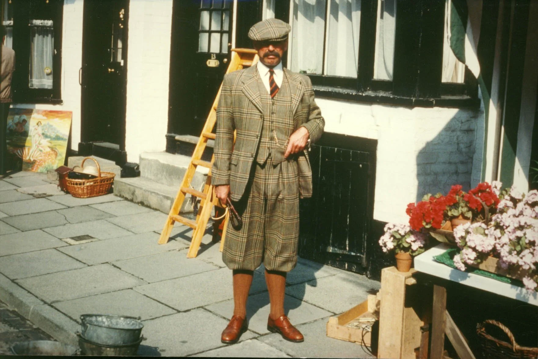 Dennis Lill filming the TV series Mapp and Lucia.