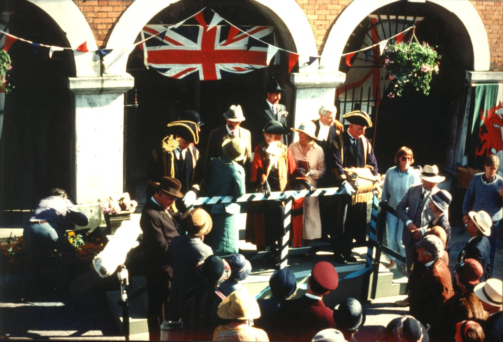 Filming the TV series Mapp and Lucia in Rye, Sussex.