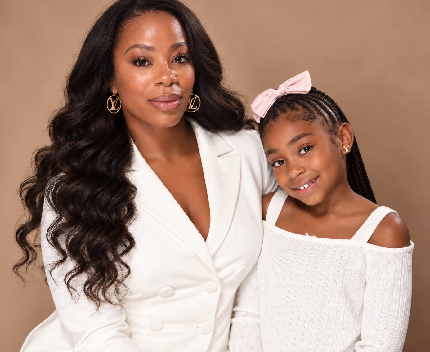 Author Trovise Martin with her granddaughter and Be Nice co-author, Anaya Floyd.