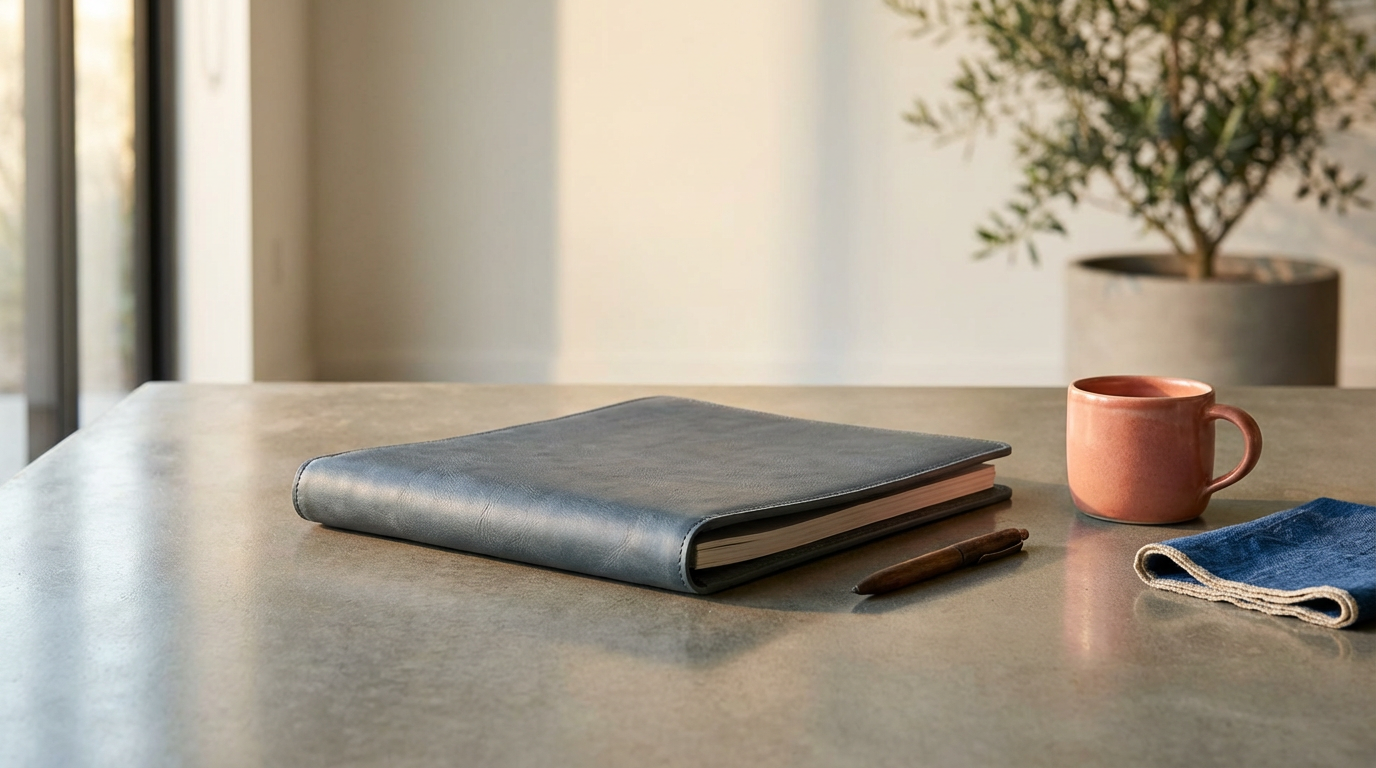 Portfolio en cuir