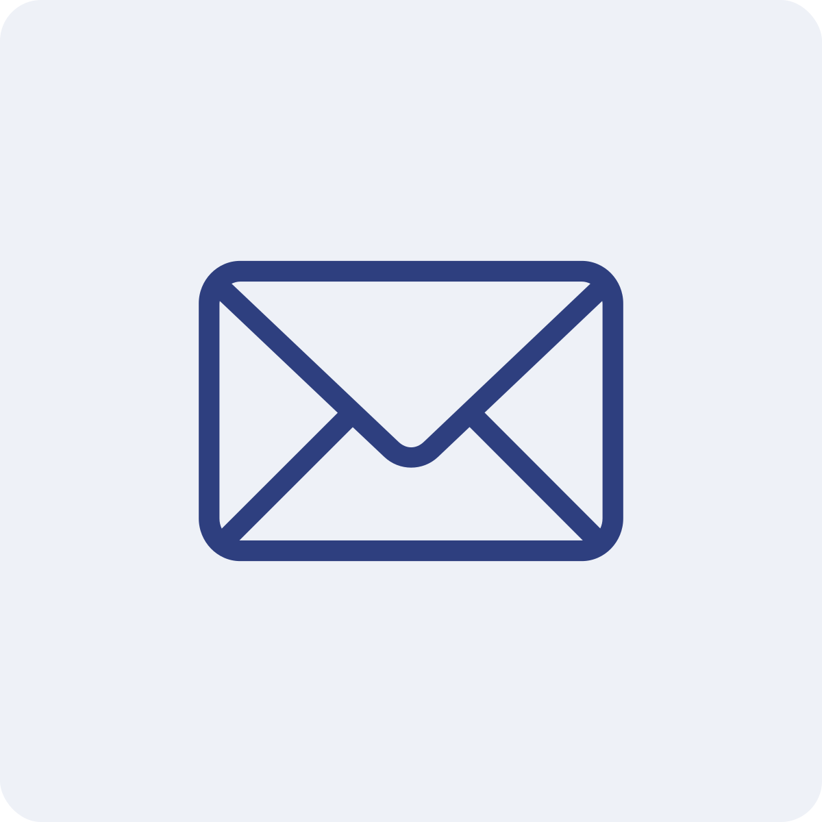Icon of an envelope representing a message or email.
