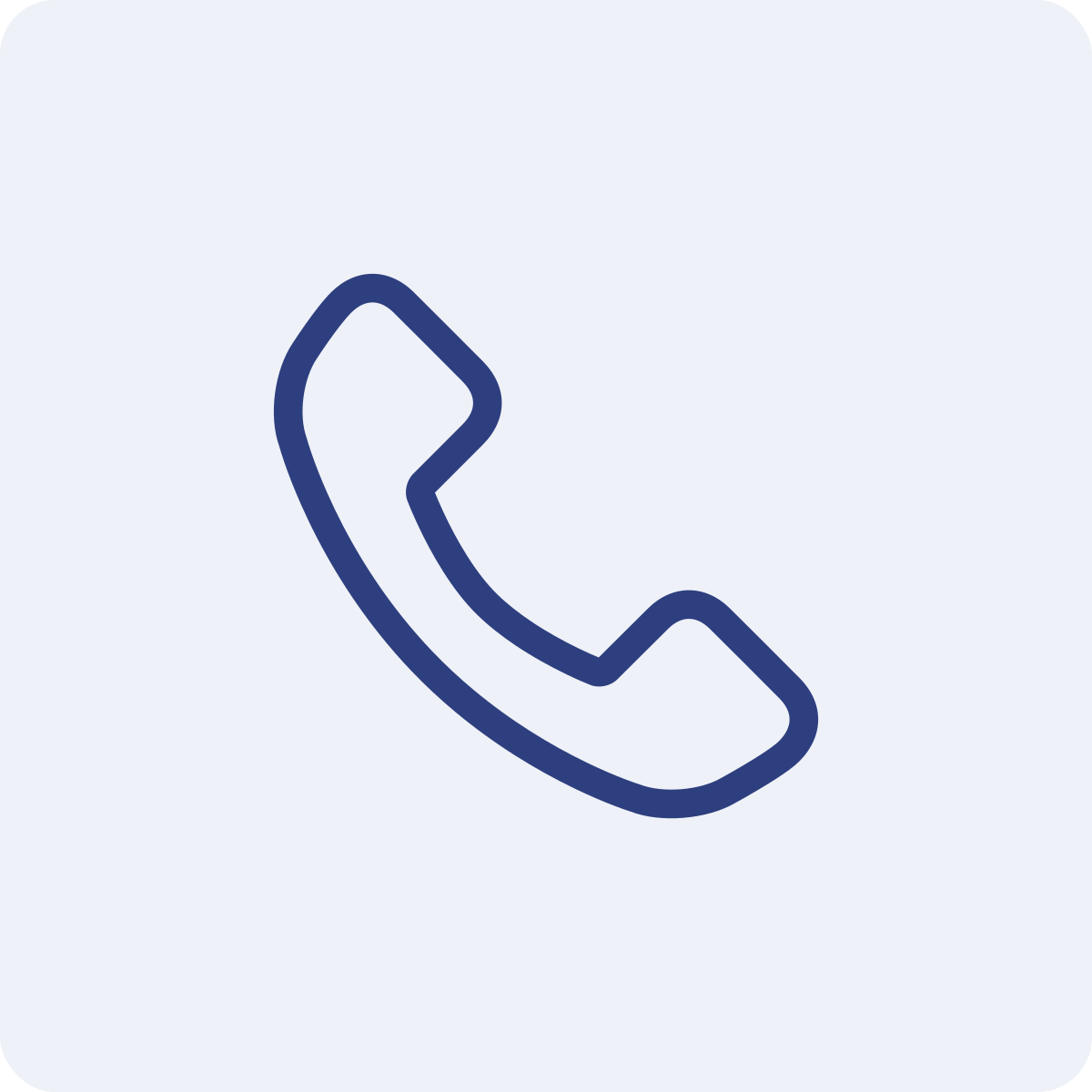 Icon of a telephone receiver.