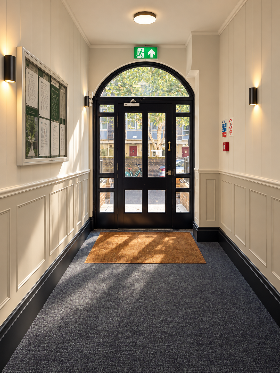 Sunlit Apartment Entrance Lobby.png