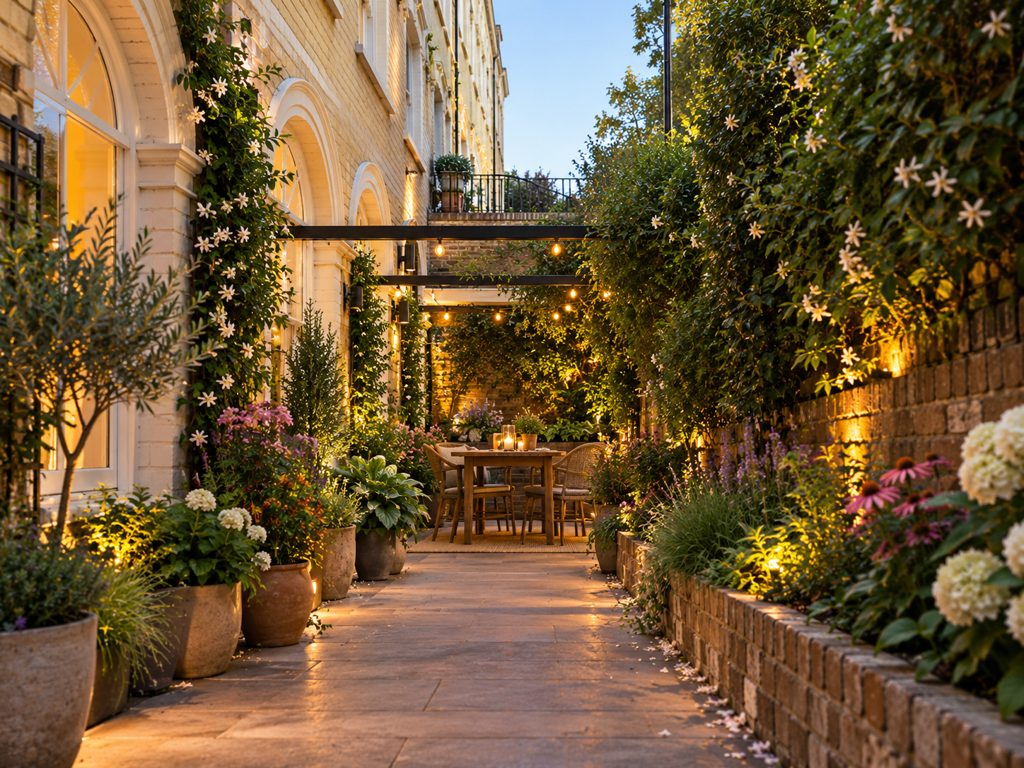 Golden-Hour Courtyard Garden Retreat.png