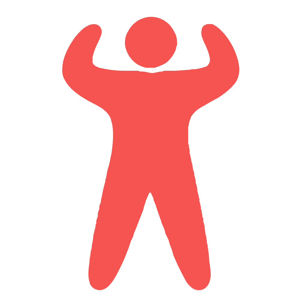 Illustration of a trim figure flexing both arms: Phase 3, the Heart Health Champion Phase