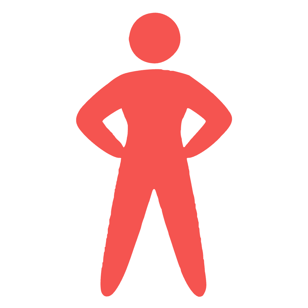Illustration of a fit, confident figure with hands on hips: Phase 4, the Elite Heart Health Phase