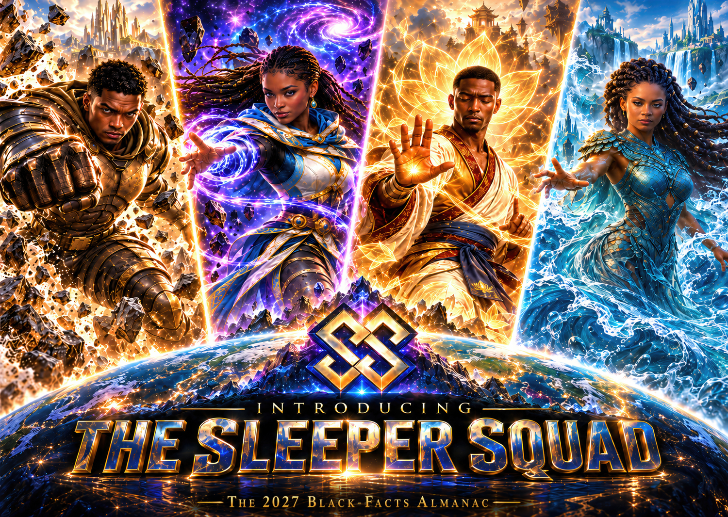 Cover of the 2027 Black-Facts Almanac: Introducing The Sleeper Squad