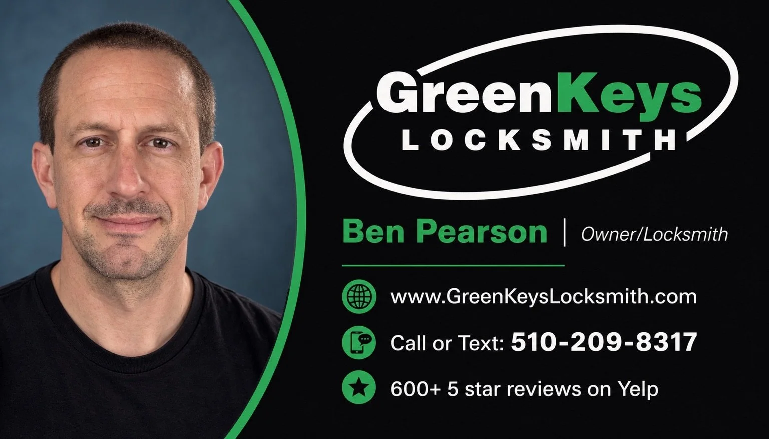 Ben Pearson, owner and locksmith of GreenKeys Locksmith
