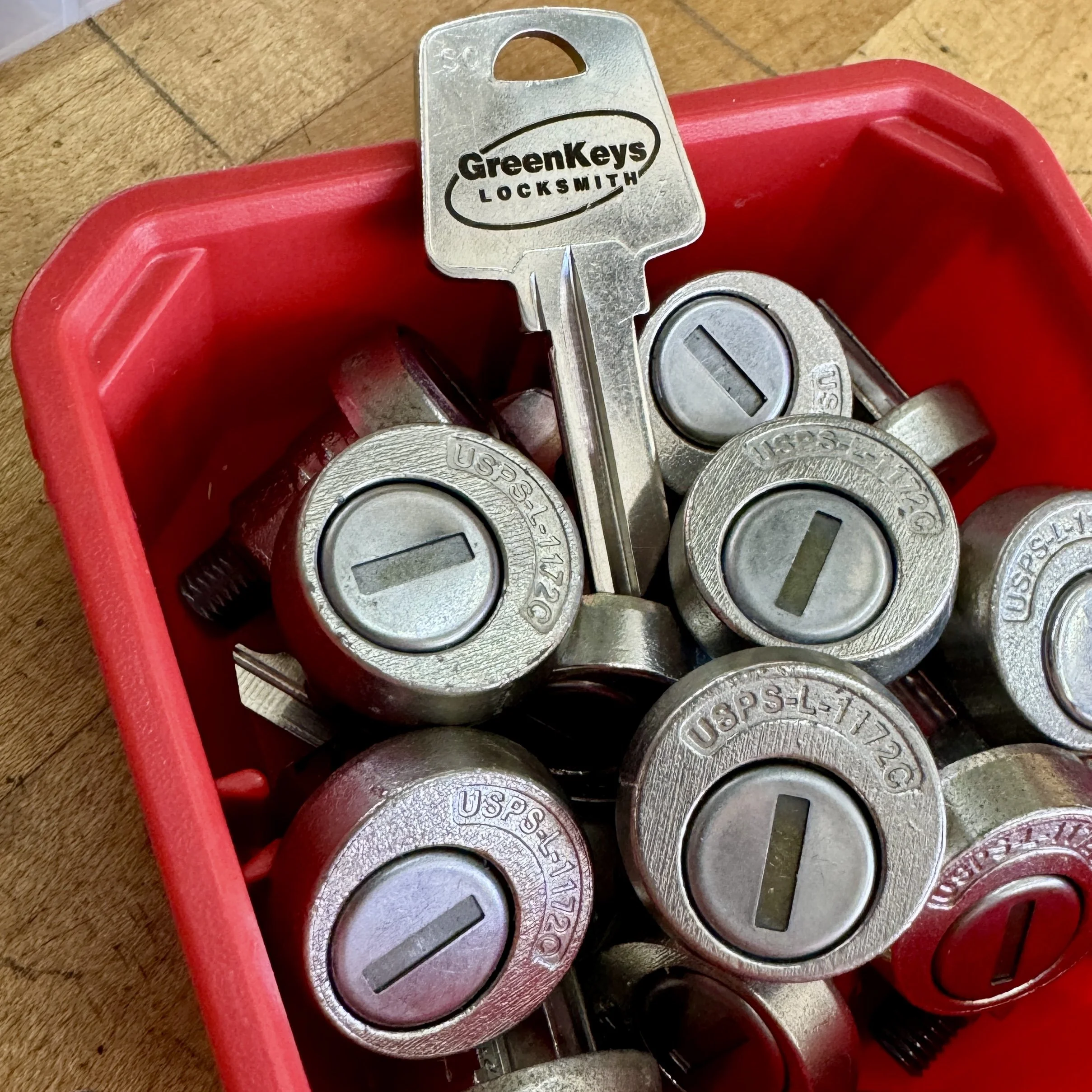 Lock cylinders ready for installation and repair — GreenKeys Locksmith