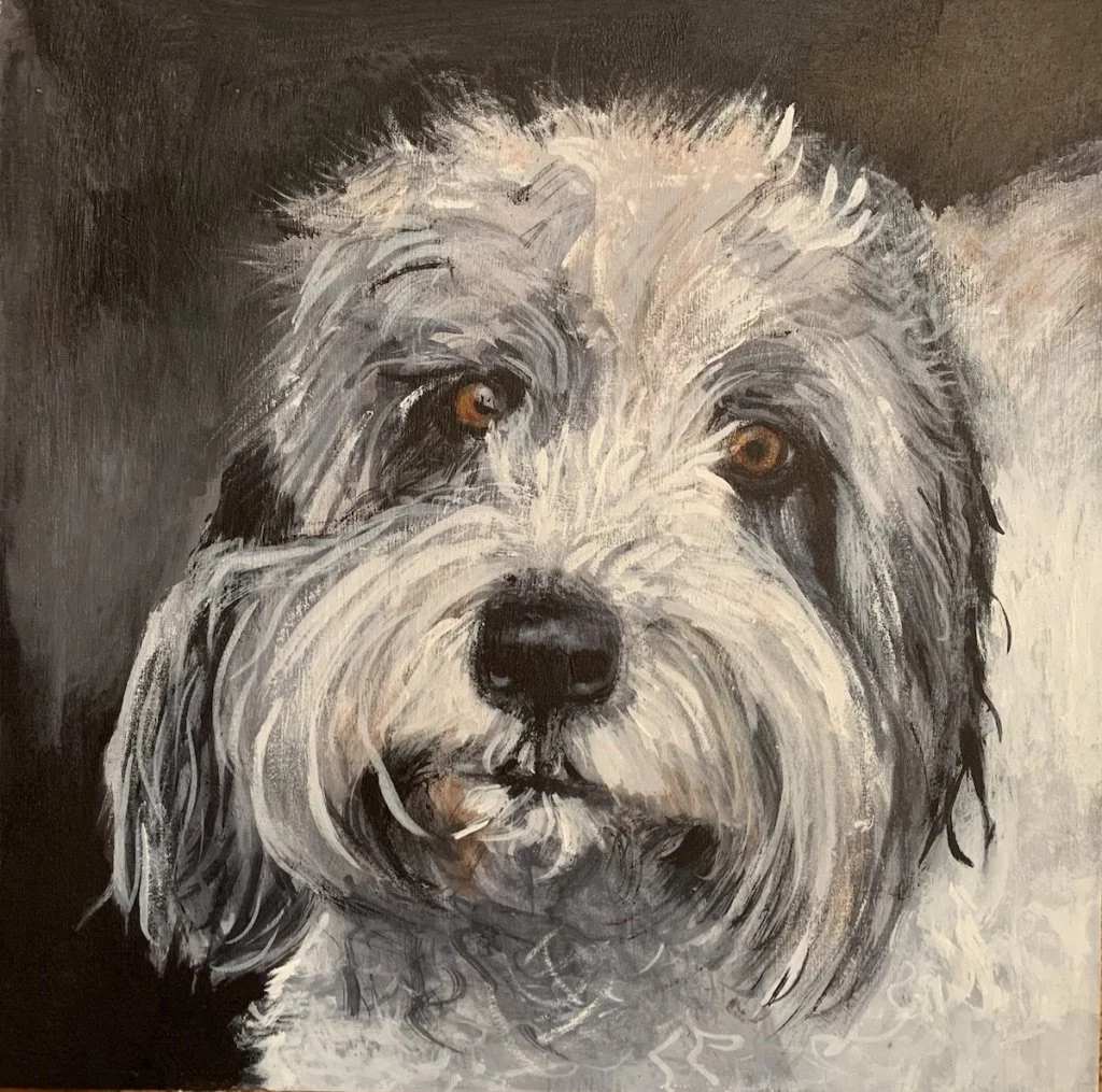 Oak Bay Avenue dog  Name?   10x10"