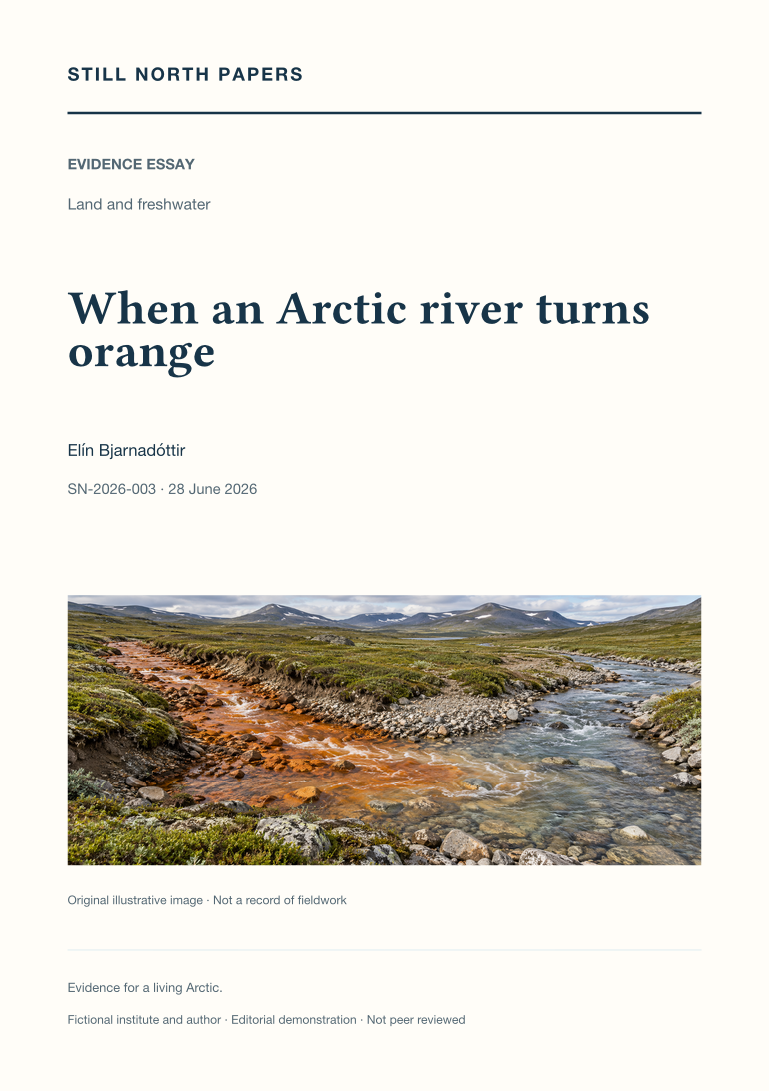 When an Arctic river turns orange
