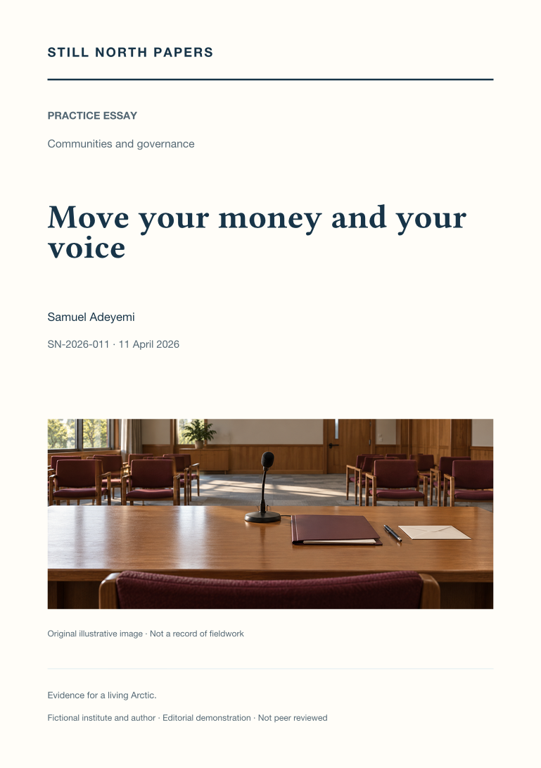 Move your money and your voice
