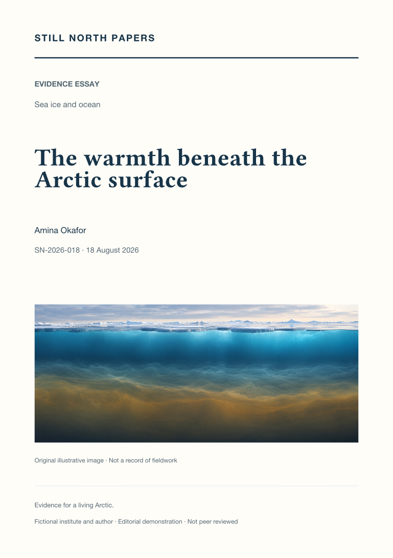 The warmth beneath the Arctic surface