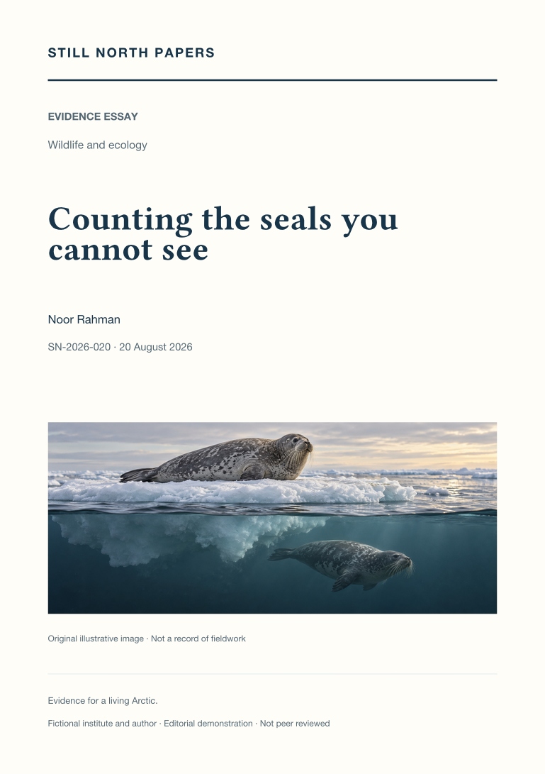 Counting the seals you cannot see