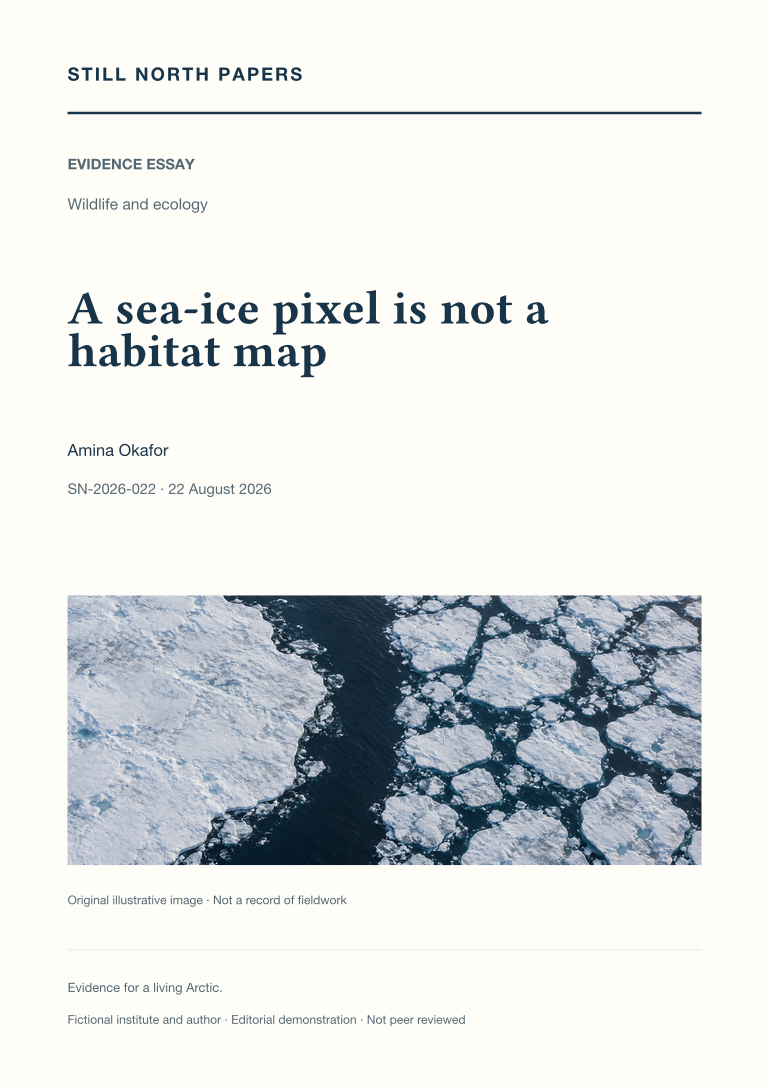 A sea-ice pixel is not a habitat map