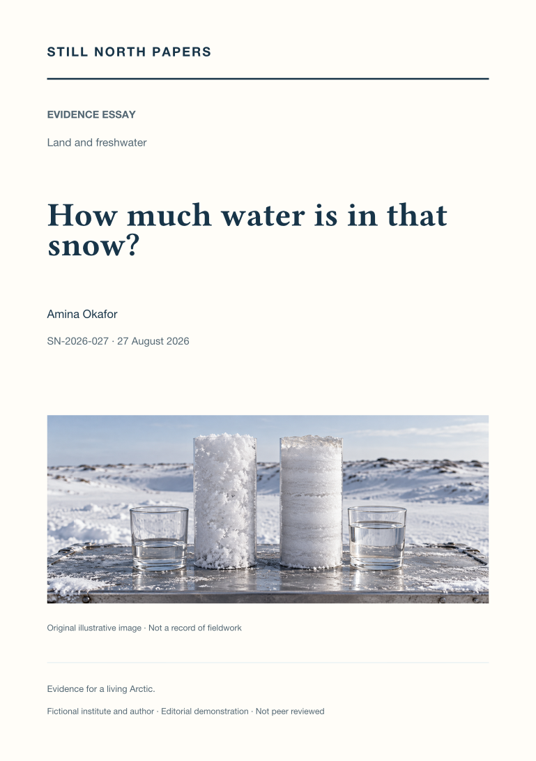 How much water is in that snow?
