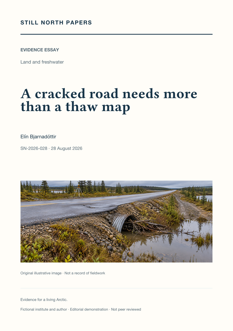 A cracked road needs more than a thaw map