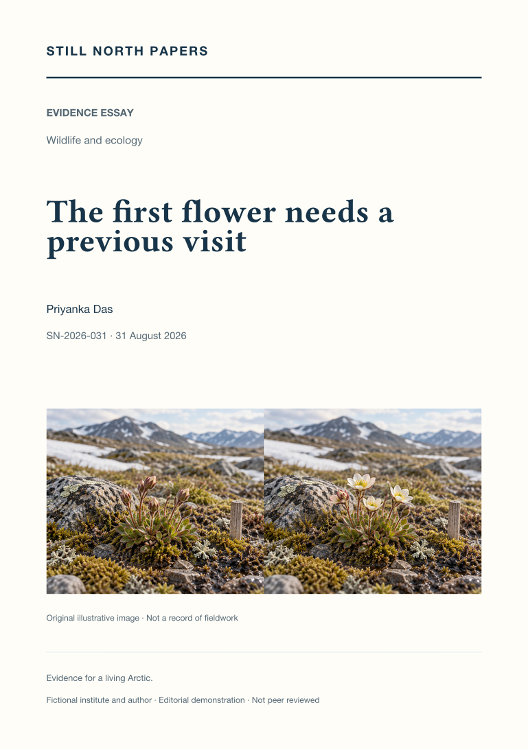 The first flower needs a previous visit