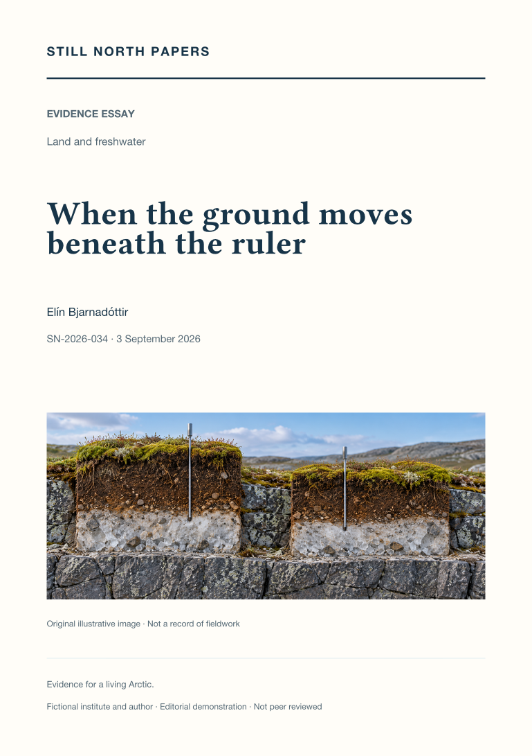 When the ground moves beneath the ruler