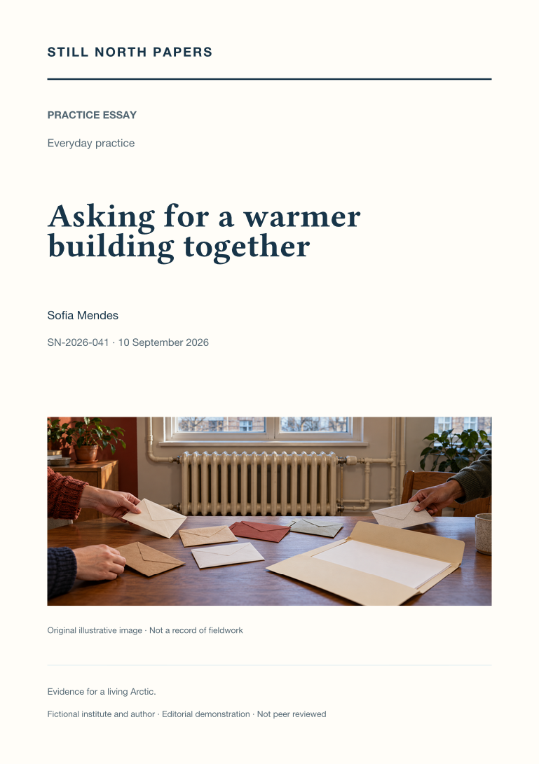 Asking for a warmer building together