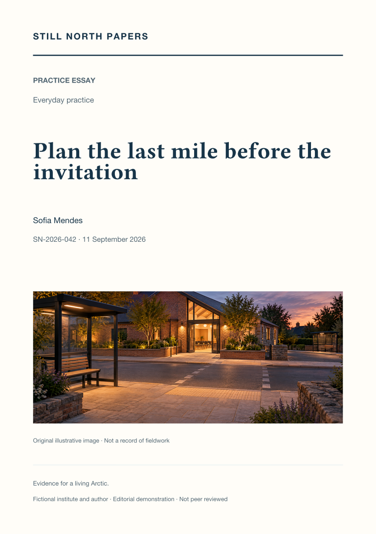 Plan the last mile before the invitation