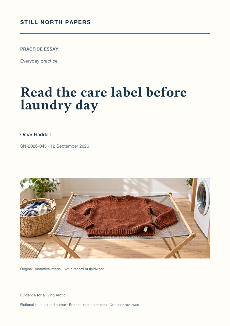 Read the care label before laundry day