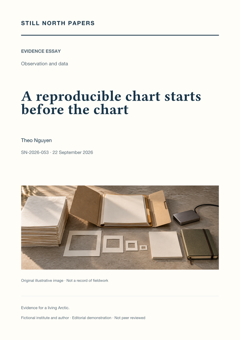 A reproducible chart starts before the chart