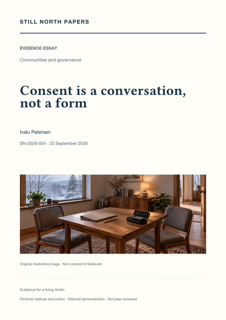 Consent is a conversation, not a form