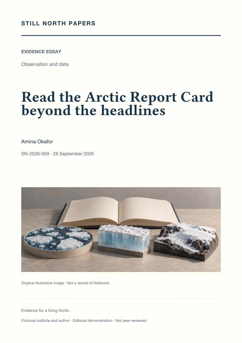 Read the Arctic Report Card beyond the headlines