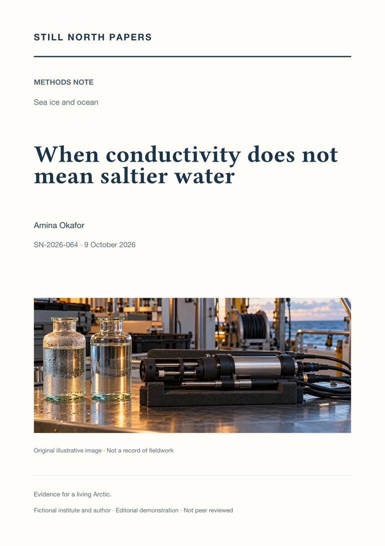 When conductivity does not mean saltier water