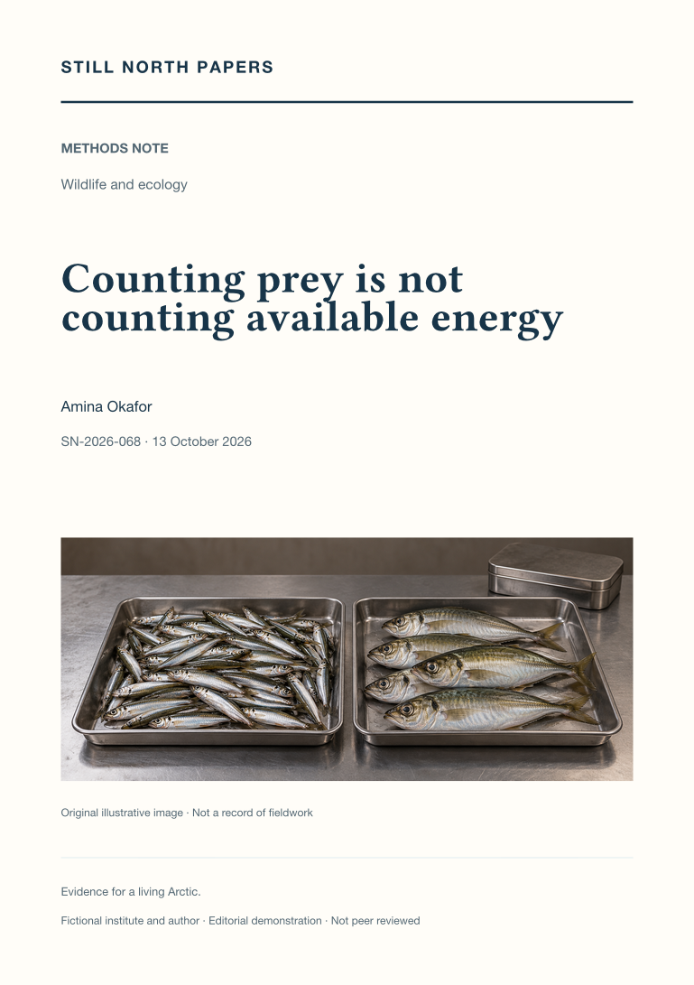 Counting prey is not counting available energy