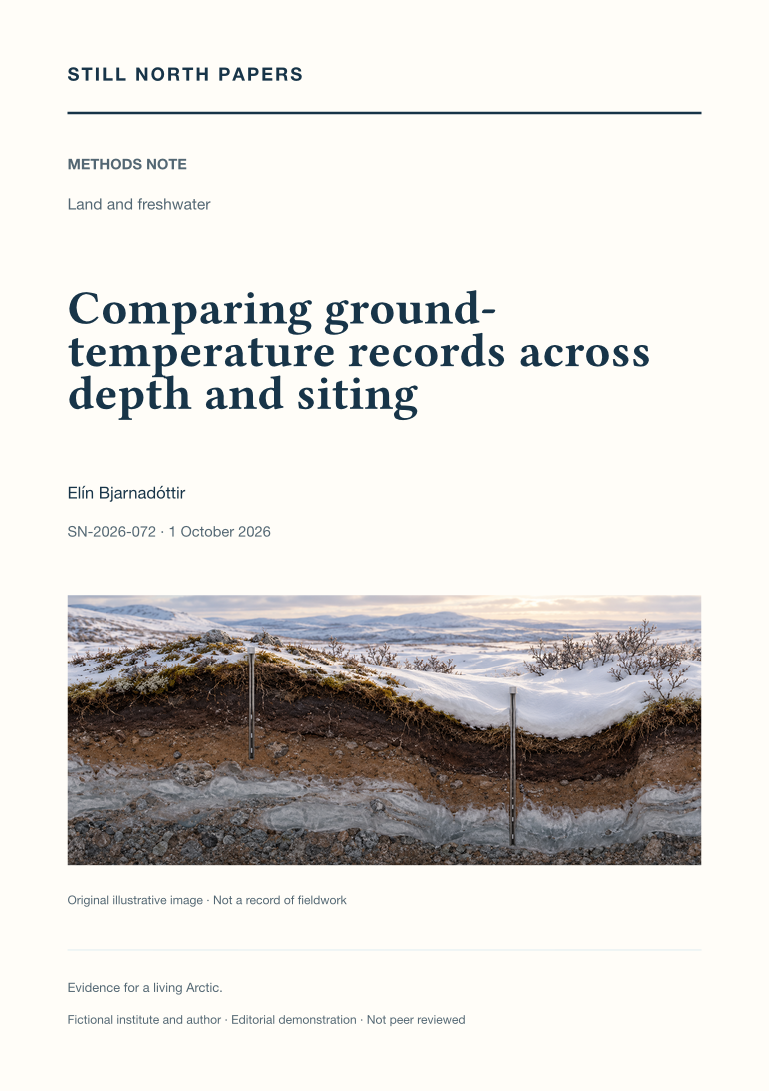Comparing ground-temperature records across depth and siting