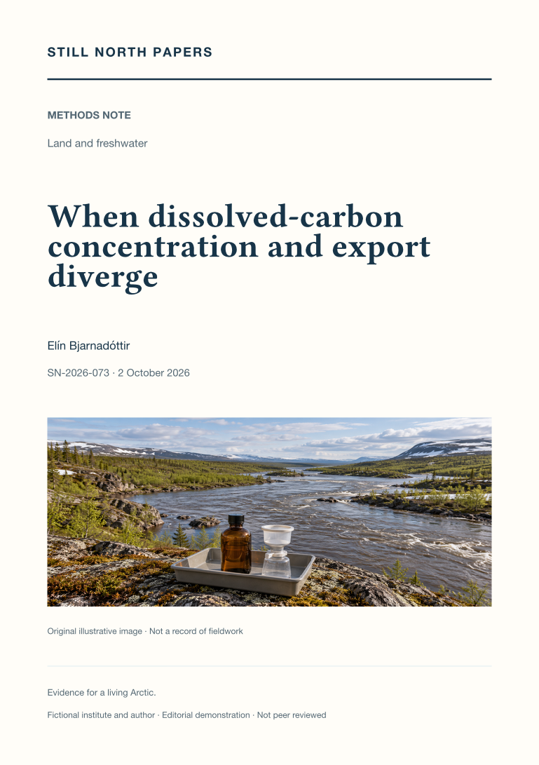 When dissolved-carbon concentration and export diverge
