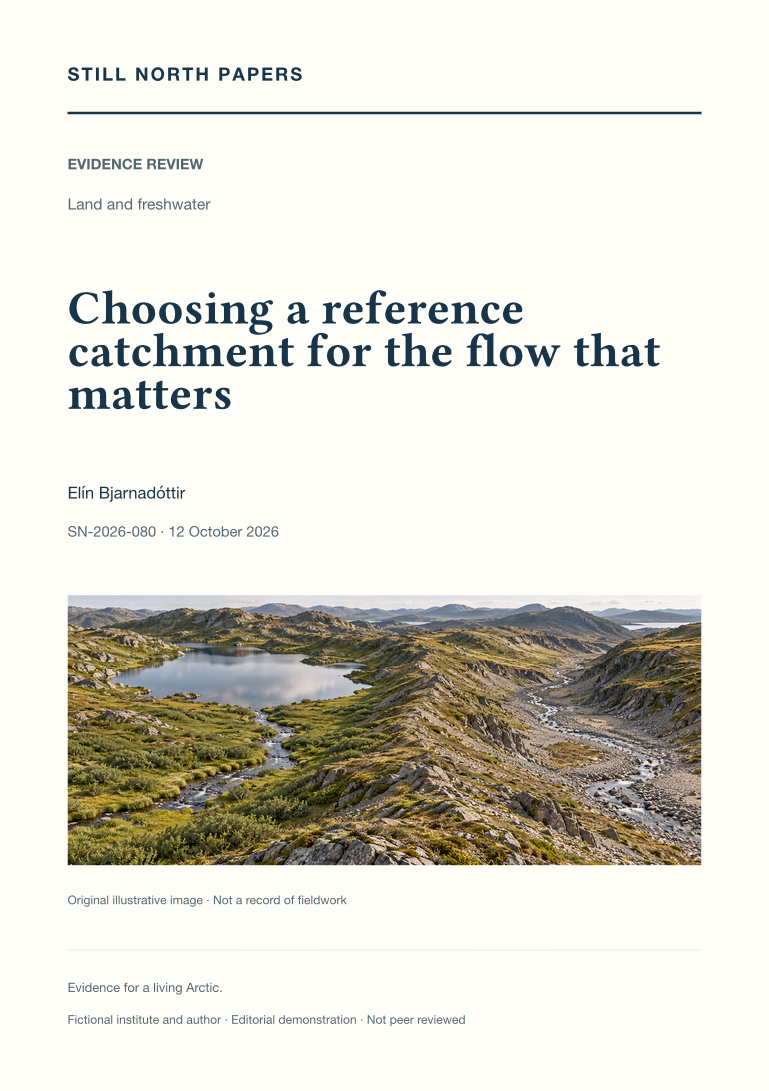 Choosing a reference catchment for the flow that matters