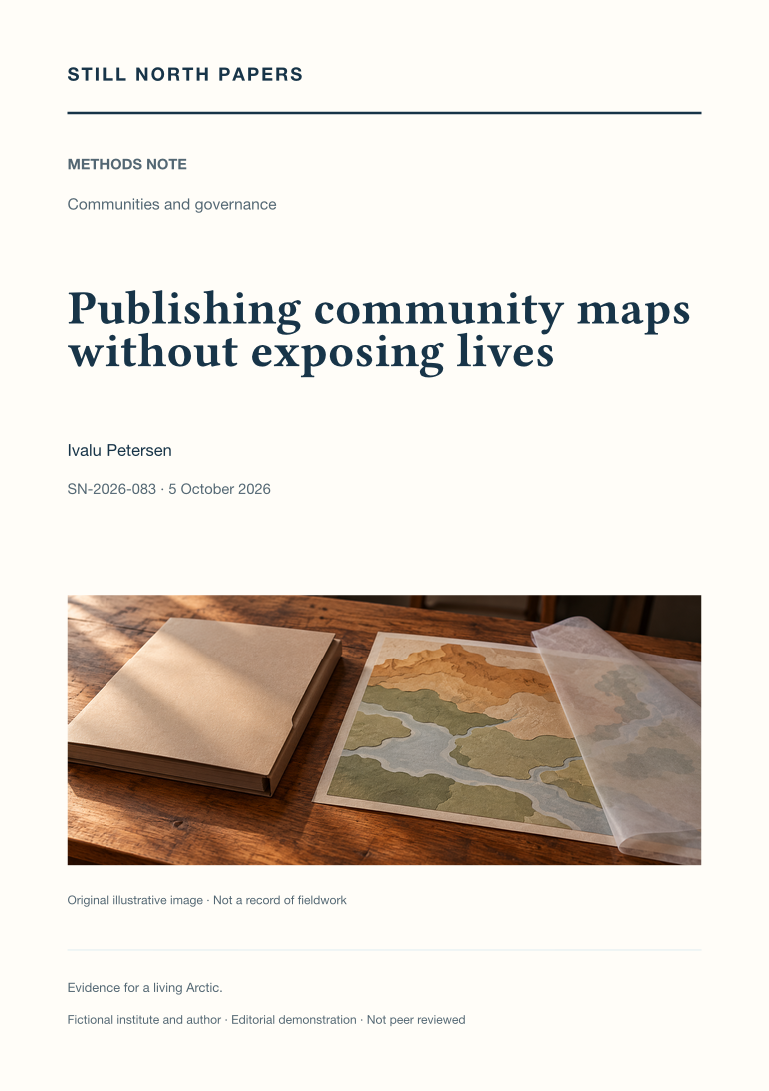 Publishing community maps without exposing lives