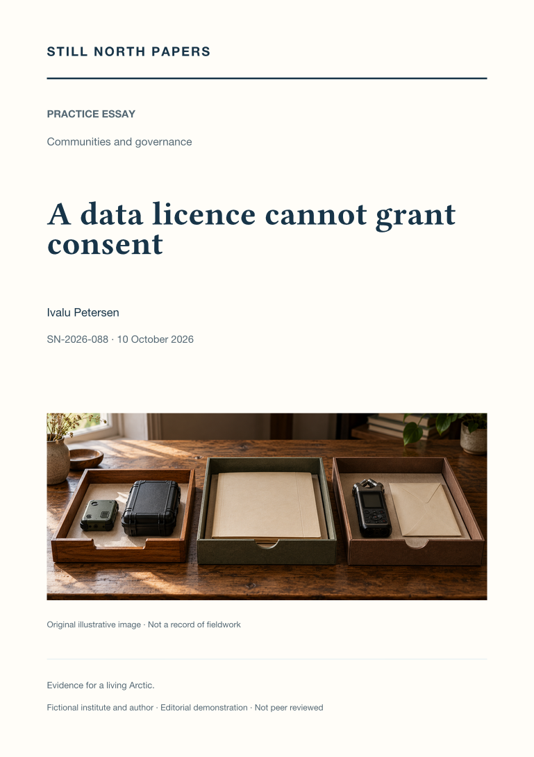 A data licence cannot grant consent