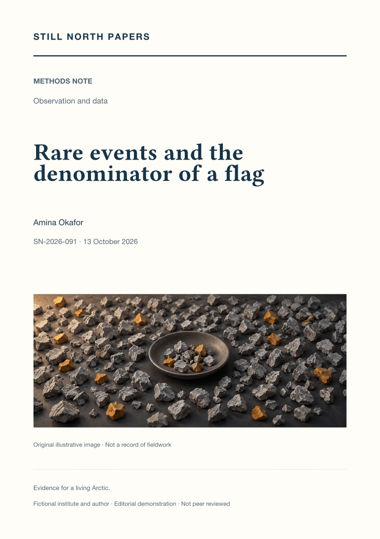 Cover of Rare events and the denominator of a flag