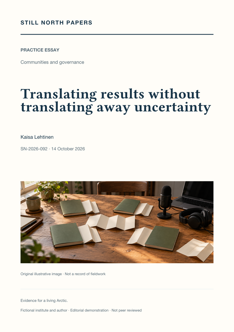 Translating results without translating away uncertainty