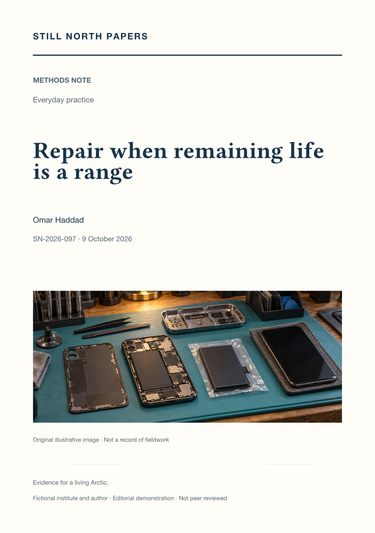 Repair when remaining life is a range