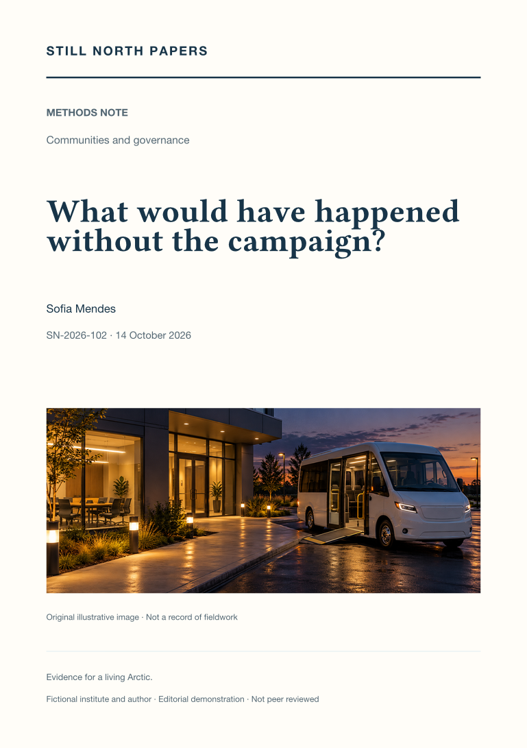 What would have happened without the campaign?