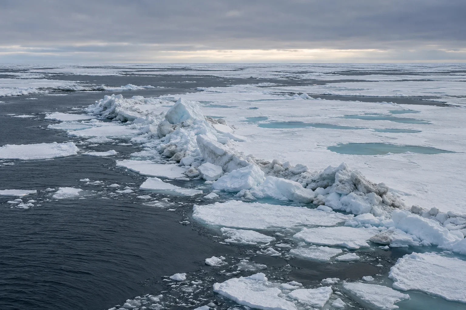 At the ice edge north of Svalbard