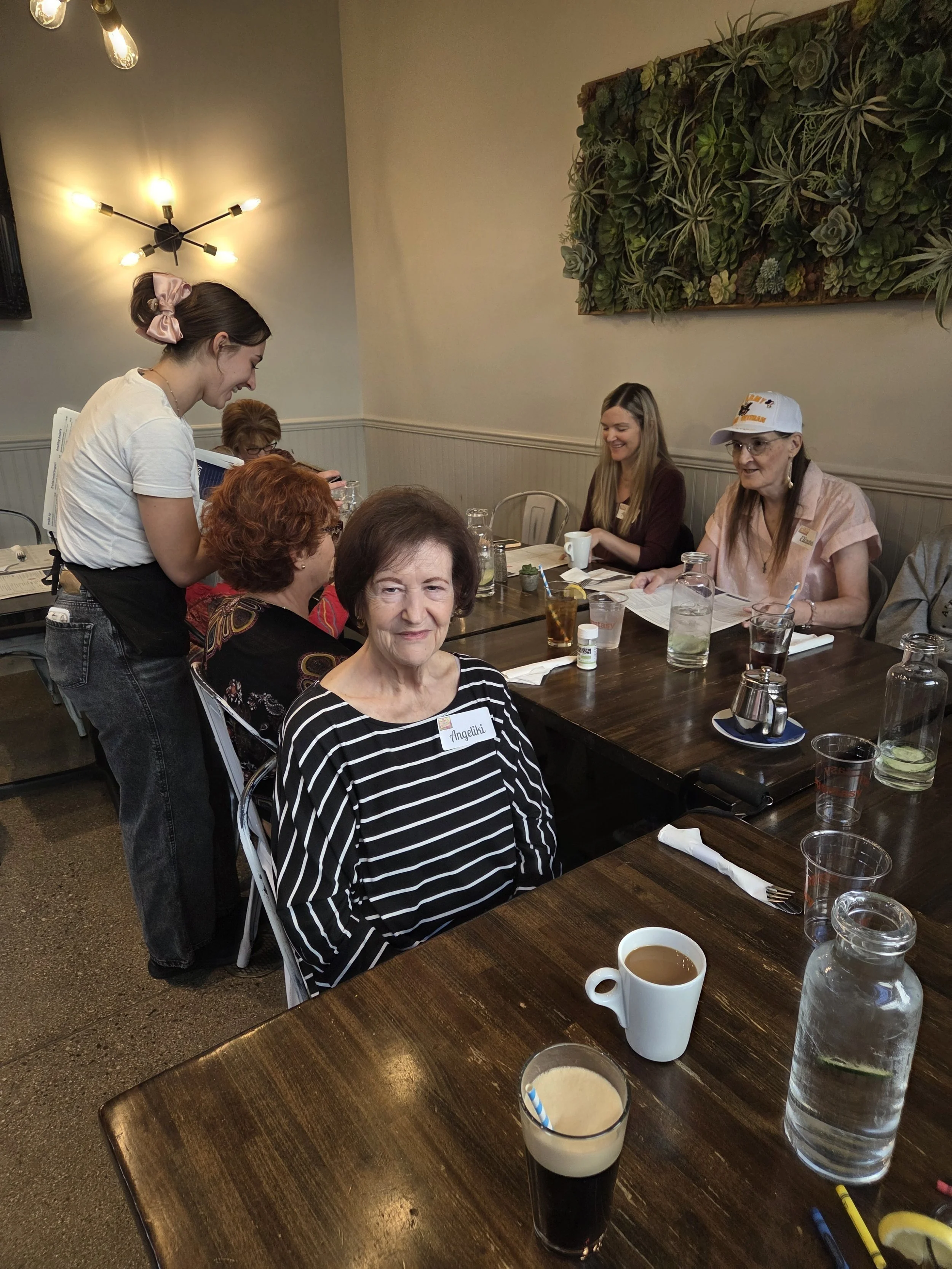 Women's Ministry members at a monthly lunch