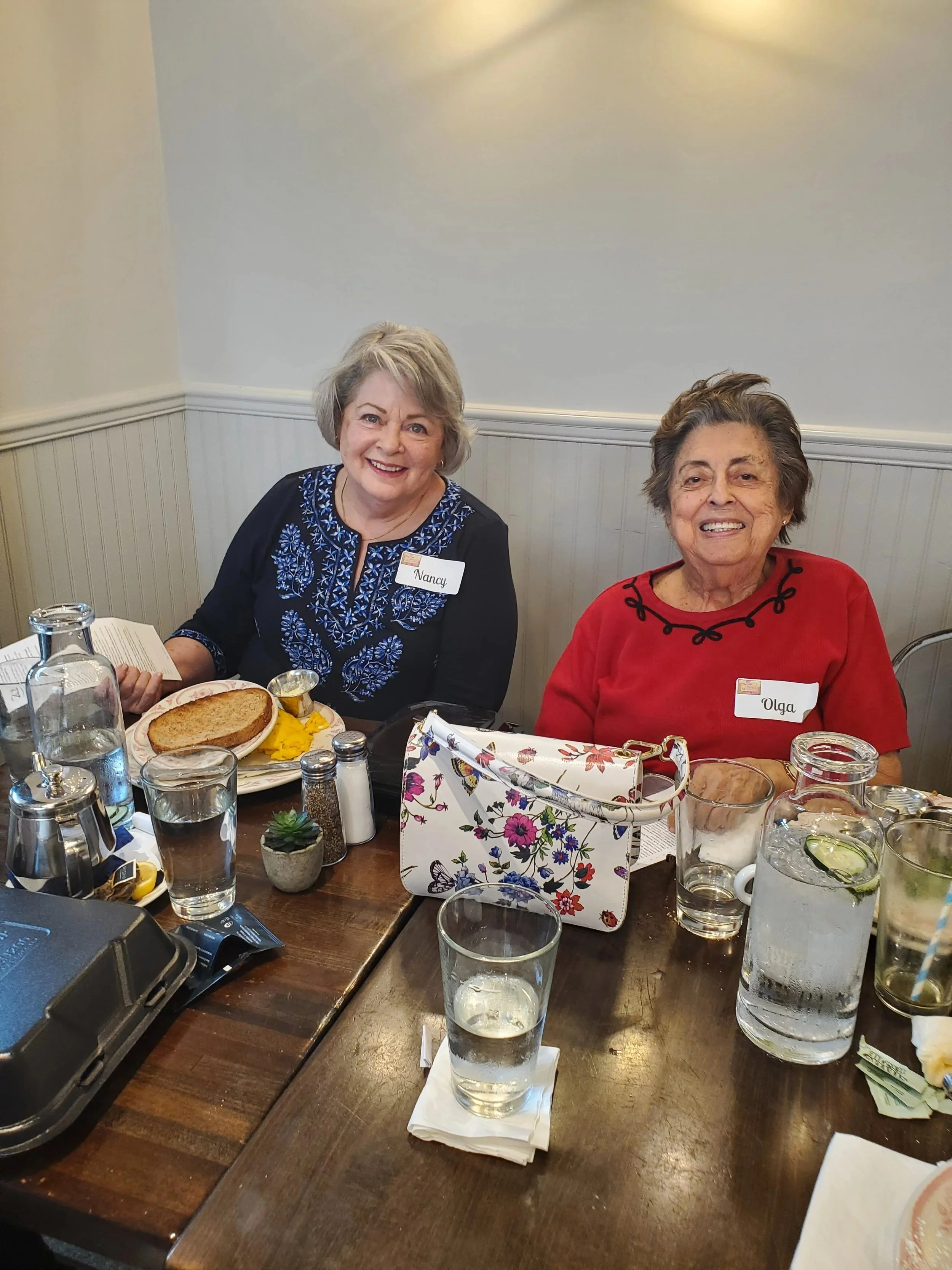 Women's Ministry members at a monthly lunch