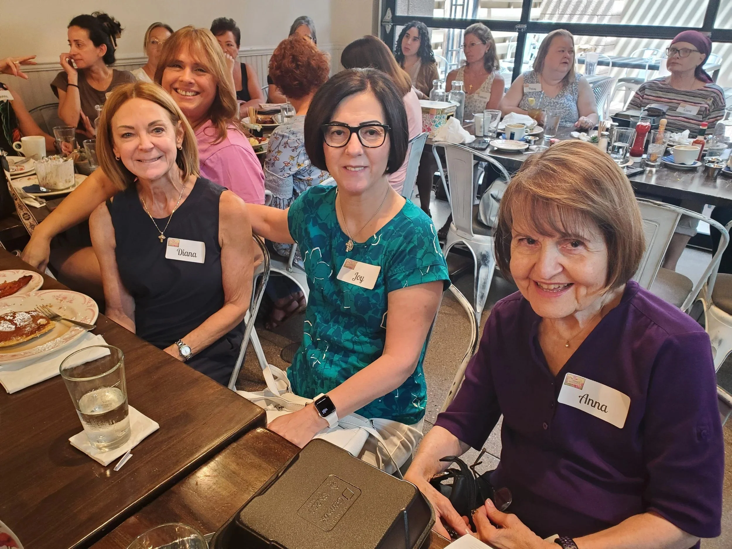 Women's Ministry members at a monthly lunch