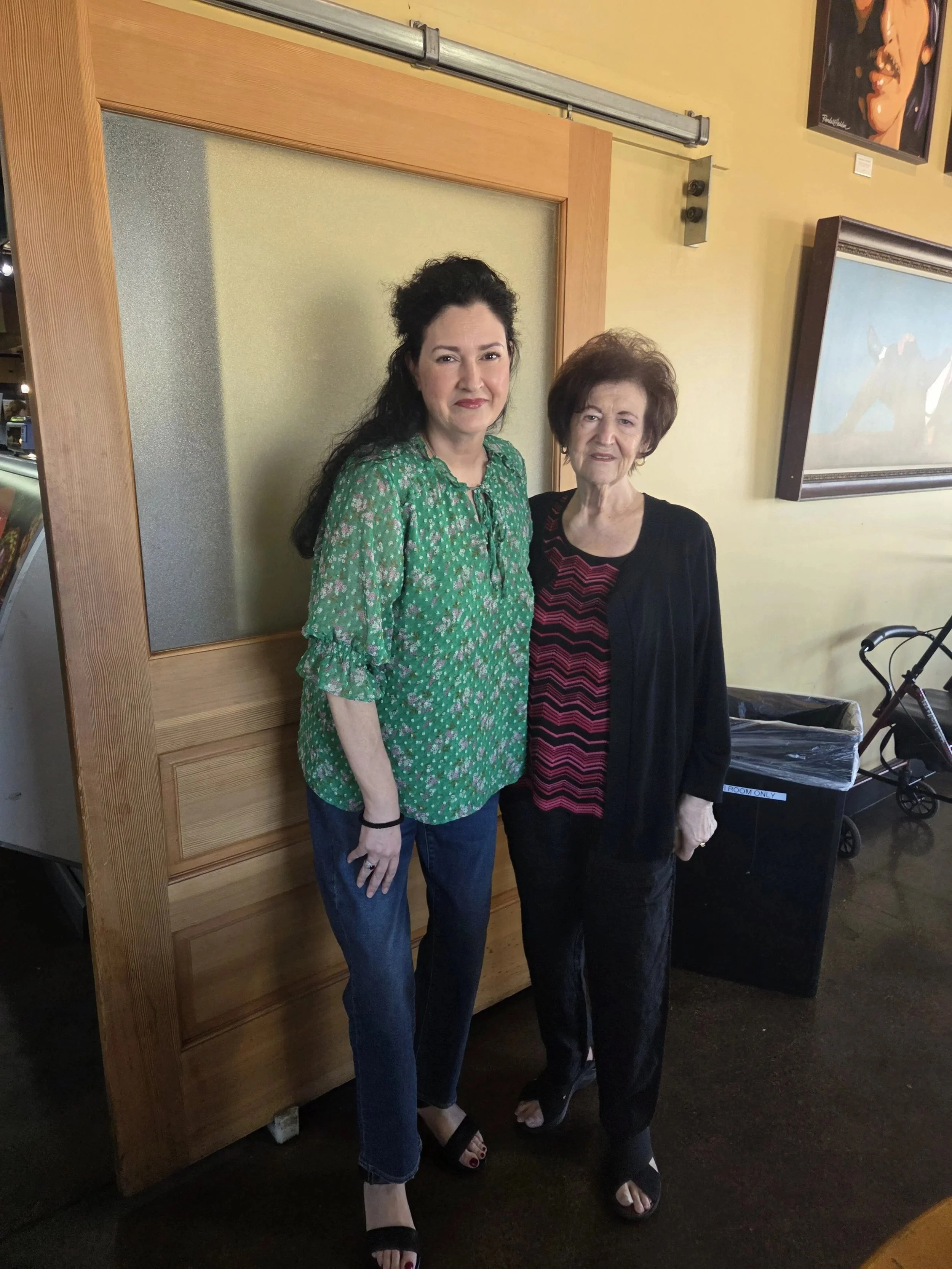 Two Women's Ministry members standing together