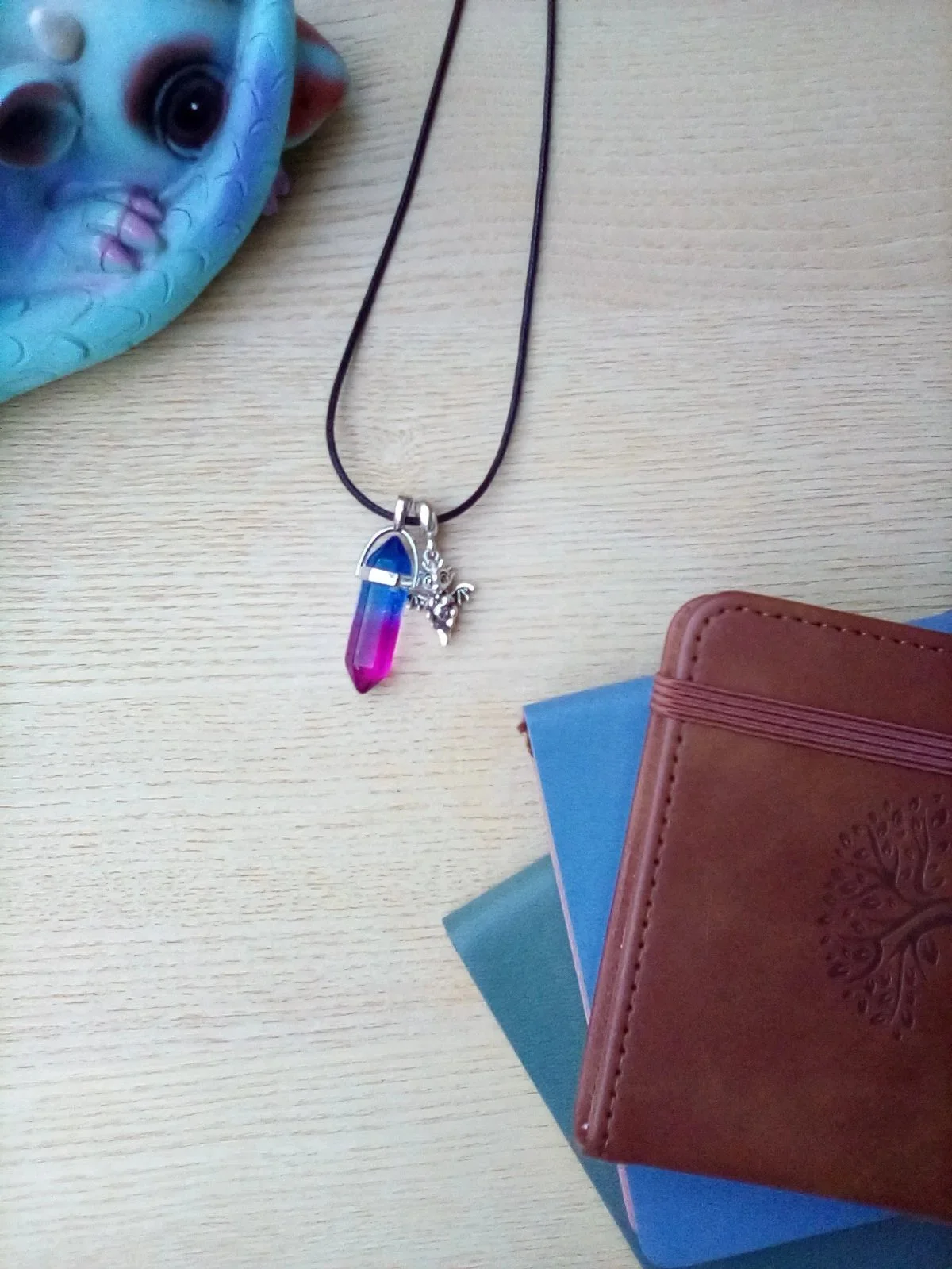 Dragon and Crystal Necklace